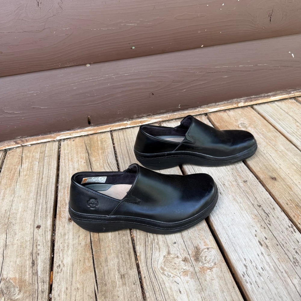 Timberland PRO Renova Professional Clogs Womens 10W Black Slip Resistant Leather - Picture 4 of 10